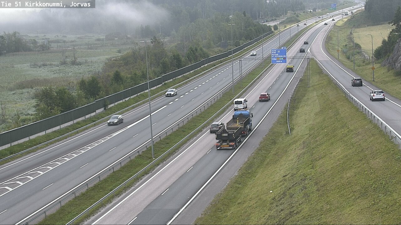 Weather Camera Image Väg 51 Kyrkslätt, Jorvas, Kirkkonummi, Uusimaa