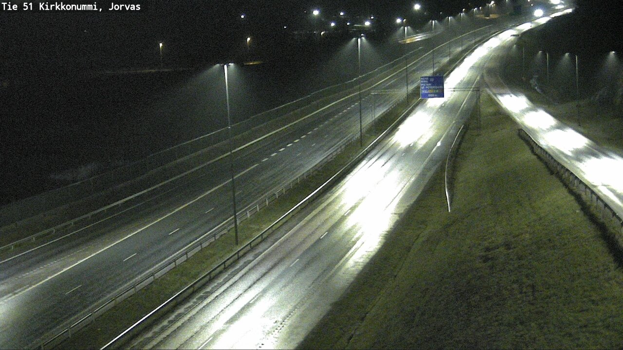 Weather Camera Image Väg 51 Kyrkslätt, Jorvas, Kirkkonummi, Uusimaa