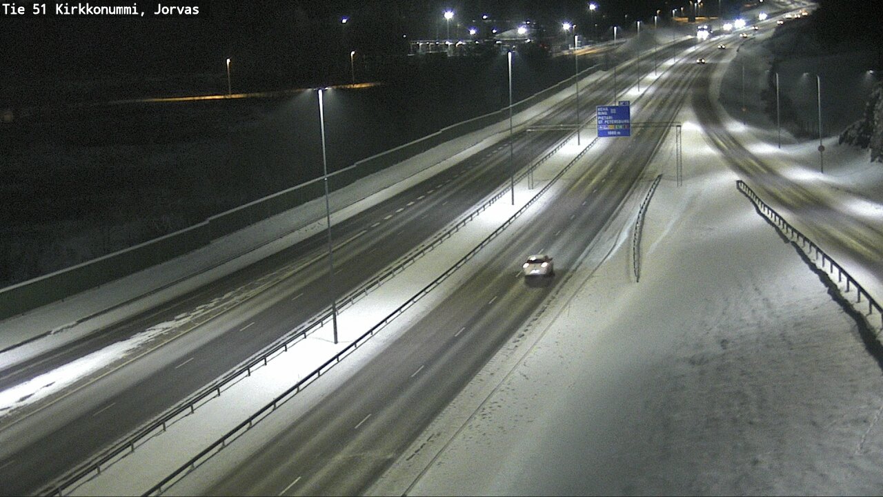 Weather Camera Image Väg 51 Kyrkslätt, Jorvas, Kirkkonummi, Uusimaa