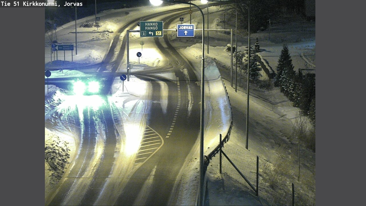 Weather Camera Image Väg 51 Kyrkslätt, Jorvas, Kirkkonummi, Uusimaa