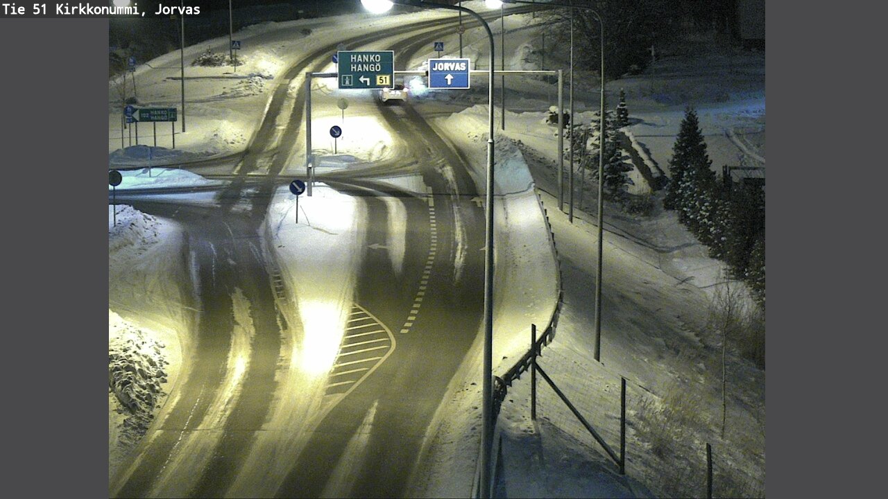 Weather Camera Image Väg 51 Kyrkslätt, Jorvas, Kirkkonummi, Uusimaa