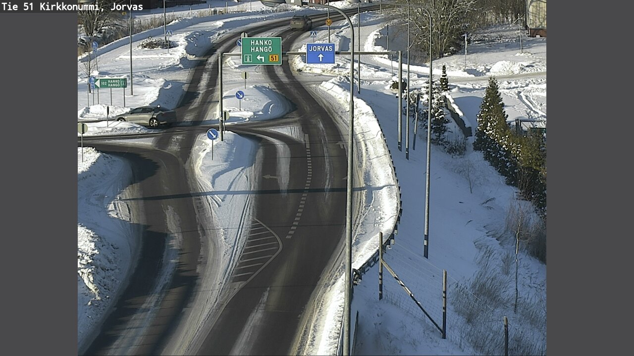 Weather Camera Image Väg 51 Kyrkslätt, Jorvas, Kirkkonummi, Uusimaa