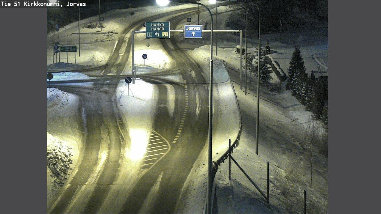 Weather Camera Image Road 51 Kirkkonummi, Jorvas, Kirkkonummi, Uusimaa