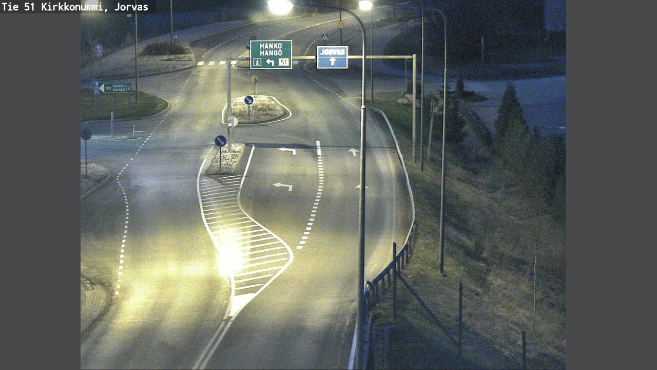 Weather Camera Image Väg 51 Kyrkslätt, Jorvas, Kirkkonummi, Uusimaa