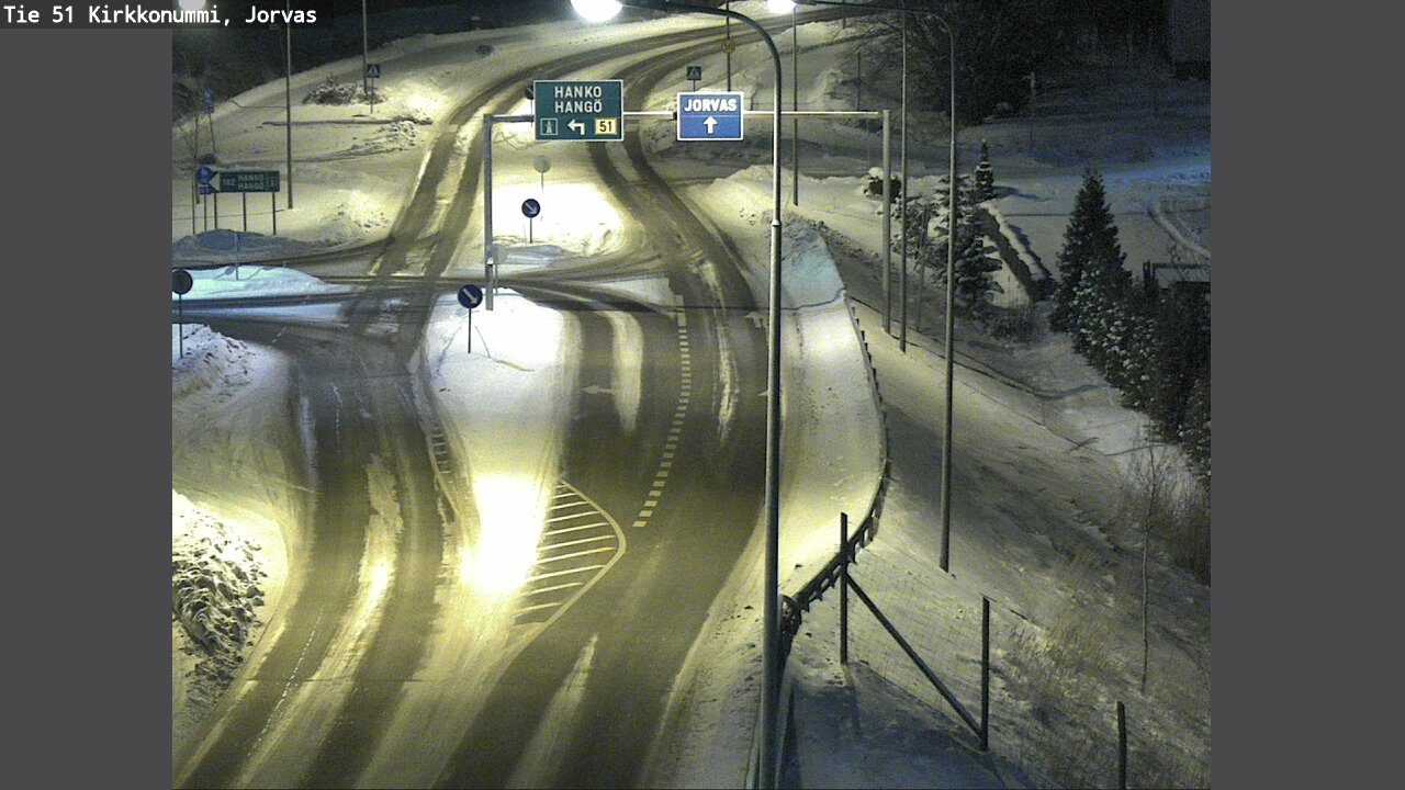 Weather Camera Image Road 51 Kirkkonummi, Jorvas, Kirkkonummi, Uusimaa
