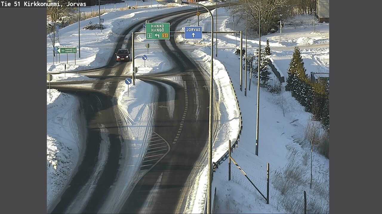 Weather Camera Image Väg 51 Kyrkslätt, Jorvas, Kirkkonummi, Uusimaa