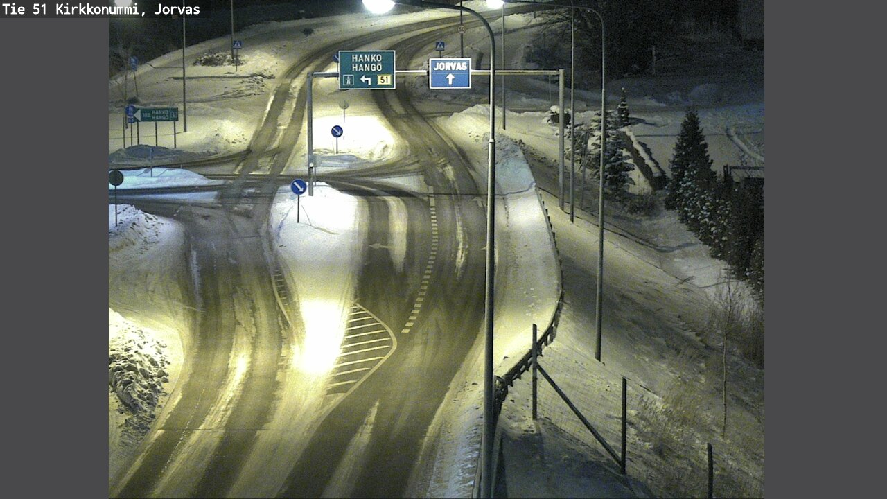 Weather Camera Image Road 51 Kirkkonummi, Jorvas, Kirkkonummi, Uusimaa