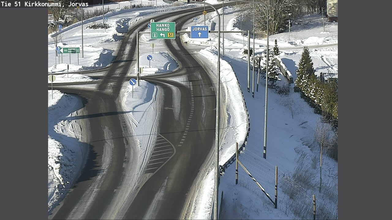 Weather Camera Image Väg 51 Kyrkslätt, Jorvas, Kirkkonummi, Uusimaa