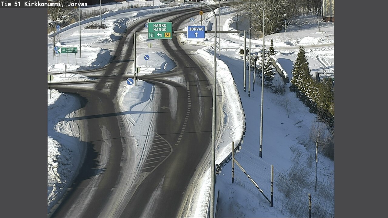 Weather Camera Image Väg 51 Kyrkslätt, Jorvas, Kirkkonummi, Uusimaa