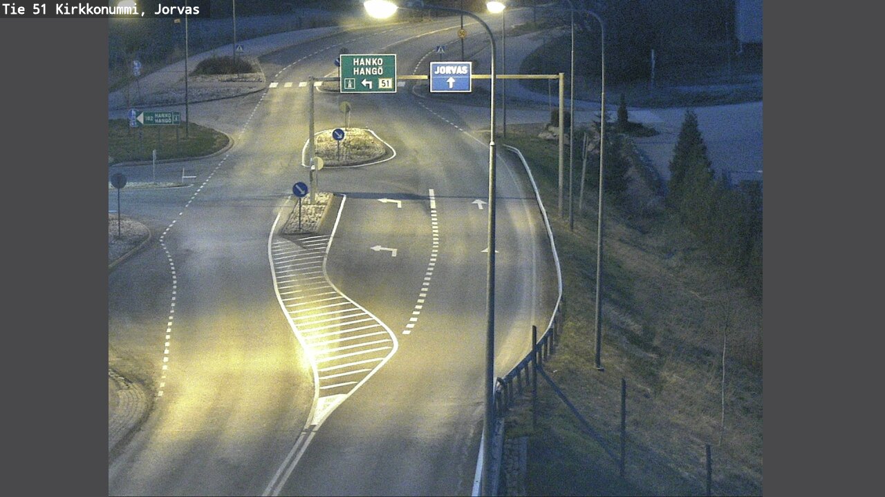Weather Camera Image Väg 51 Kyrkslätt, Jorvas, Kirkkonummi, Uusimaa