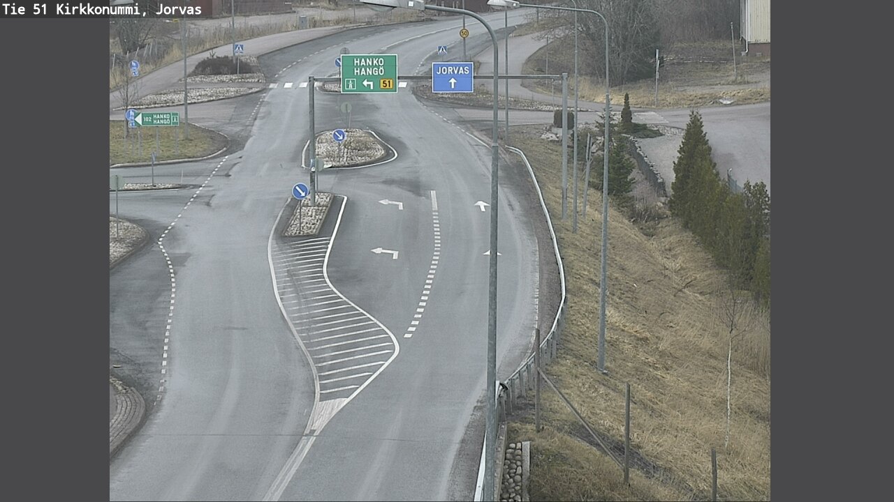 Weather Camera Image Road 51 Kirkkonummi, Jorvas, Kirkkonummi, Uusimaa