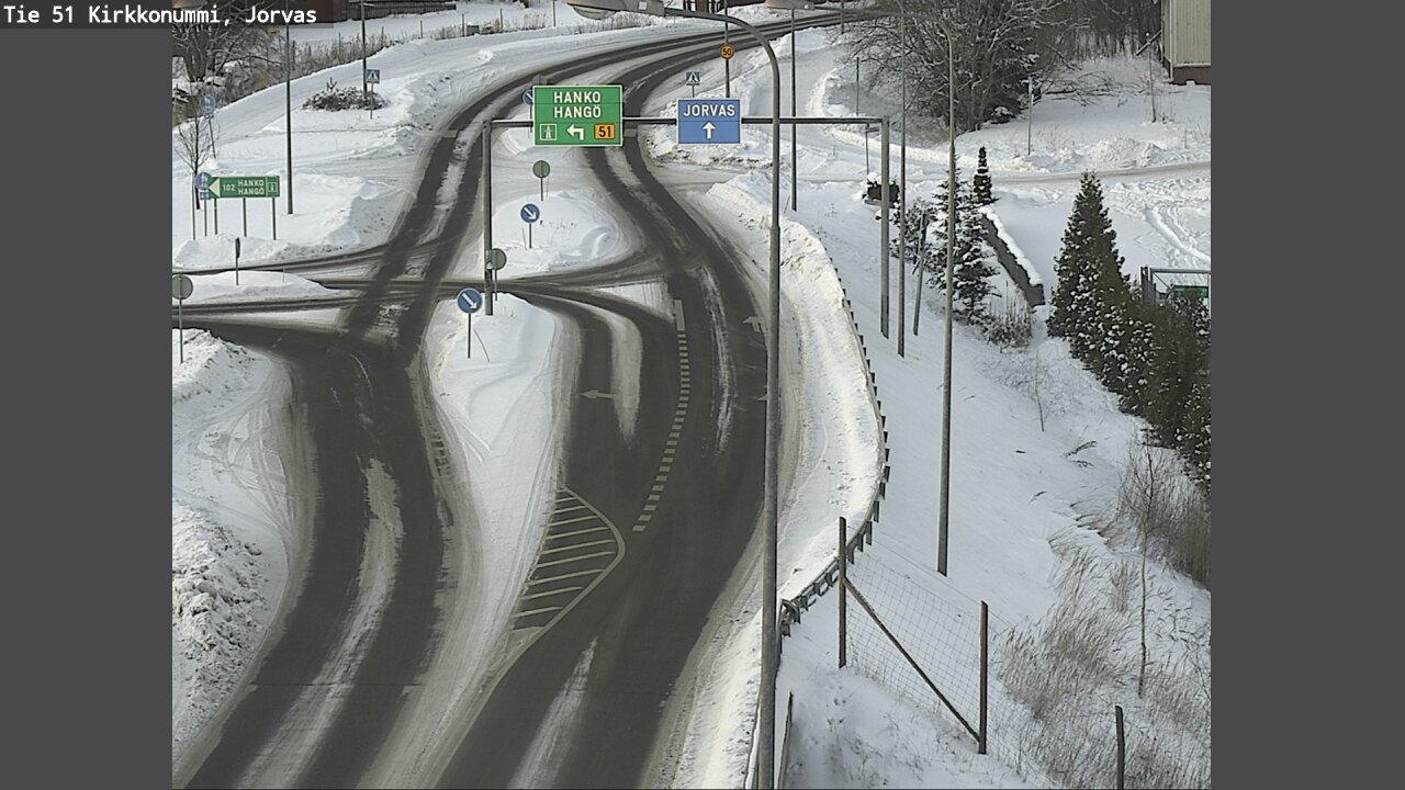 Weather Camera Image Väg 51 Kyrkslätt, Jorvas, Kirkkonummi, Uusimaa