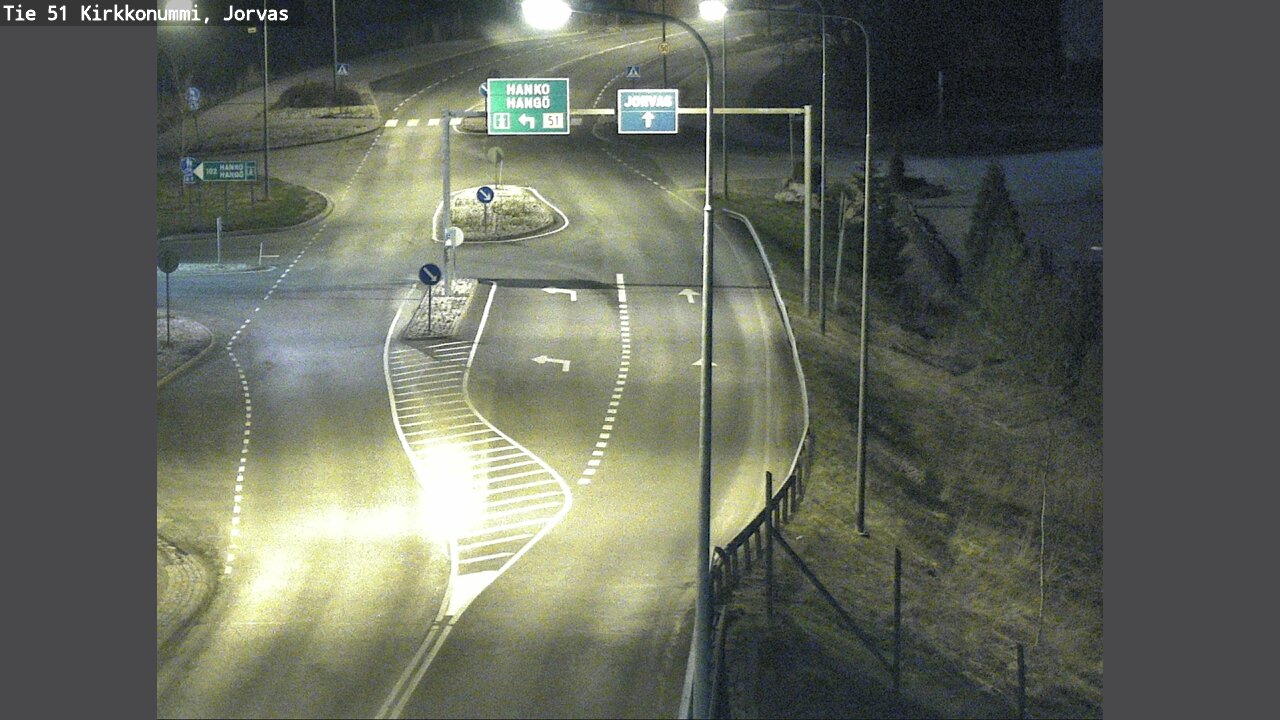 Weather Camera Image Väg 51 Kyrkslätt, Jorvas, Kirkkonummi, Uusimaa