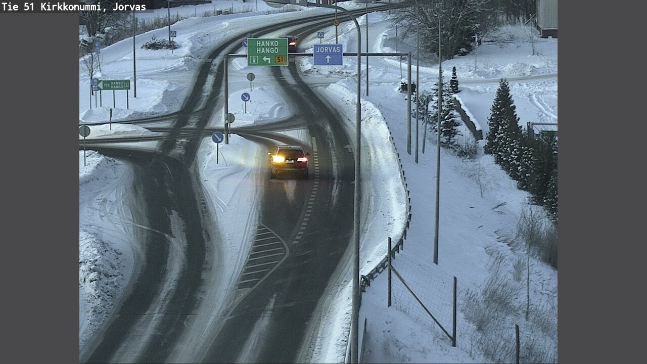 Weather Camera Image Väg 51 Kyrkslätt, Jorvas, Kirkkonummi, Uusimaa