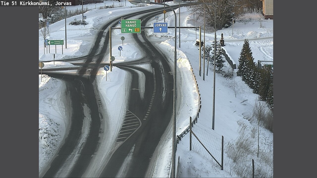 Weather Camera Image Väg 51 Kyrkslätt, Jorvas, Kirkkonummi, Uusimaa