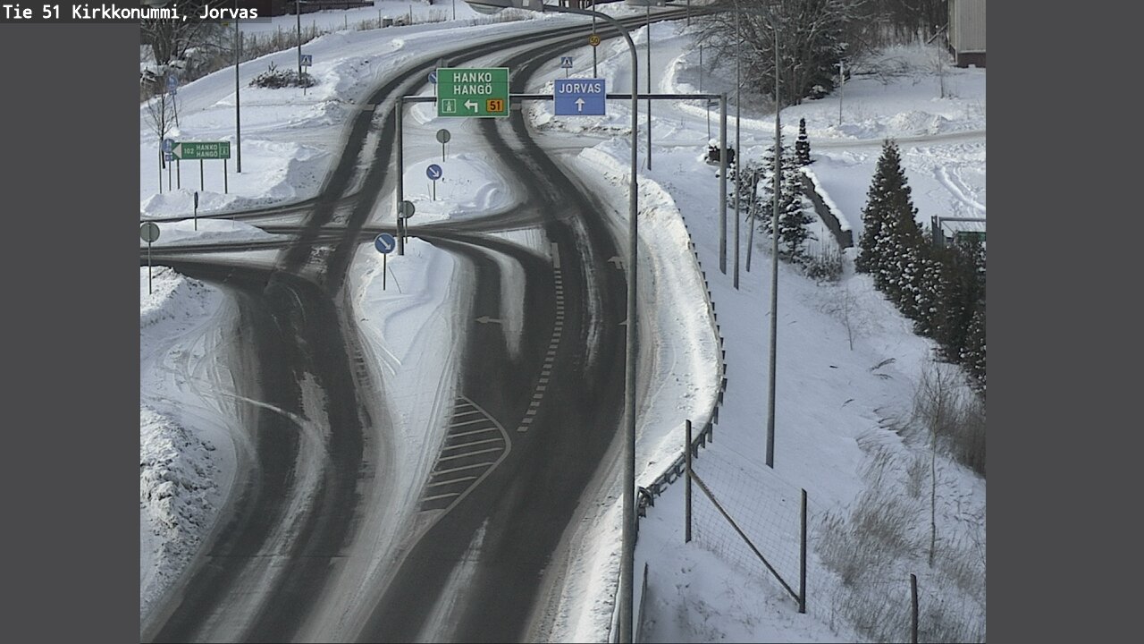 Weather Camera Image Väg 51 Kyrkslätt, Jorvas, Kirkkonummi, Uusimaa