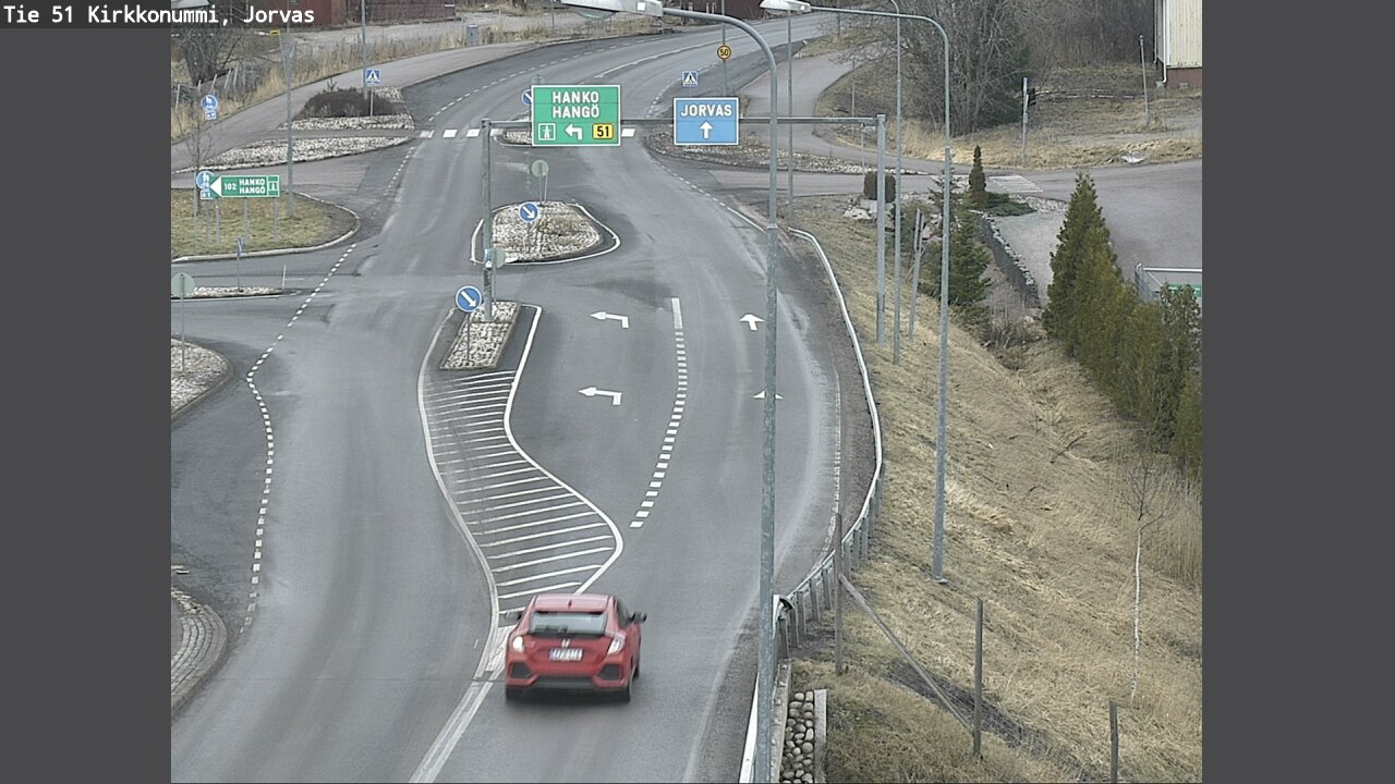 Weather Camera Image Road 51 Kirkkonummi, Jorvas, Kirkkonummi, Uusimaa