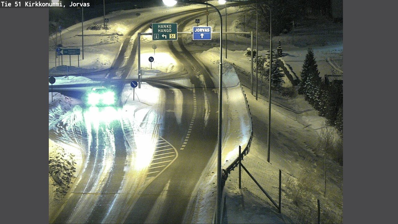 Weather Camera Image Väg 51 Kyrkslätt, Jorvas, Kirkkonummi, Uusimaa