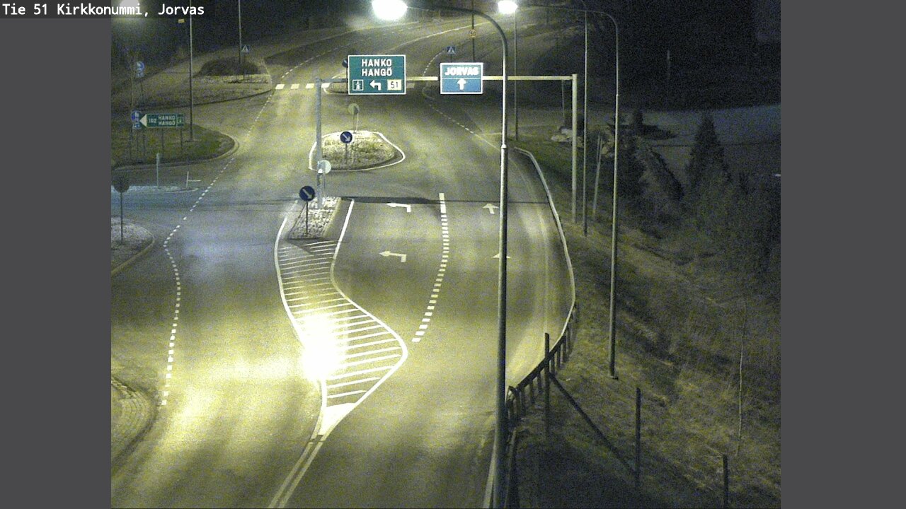 Weather Camera Image Väg 51 Kyrkslätt, Jorvas, Kirkkonummi, Uusimaa