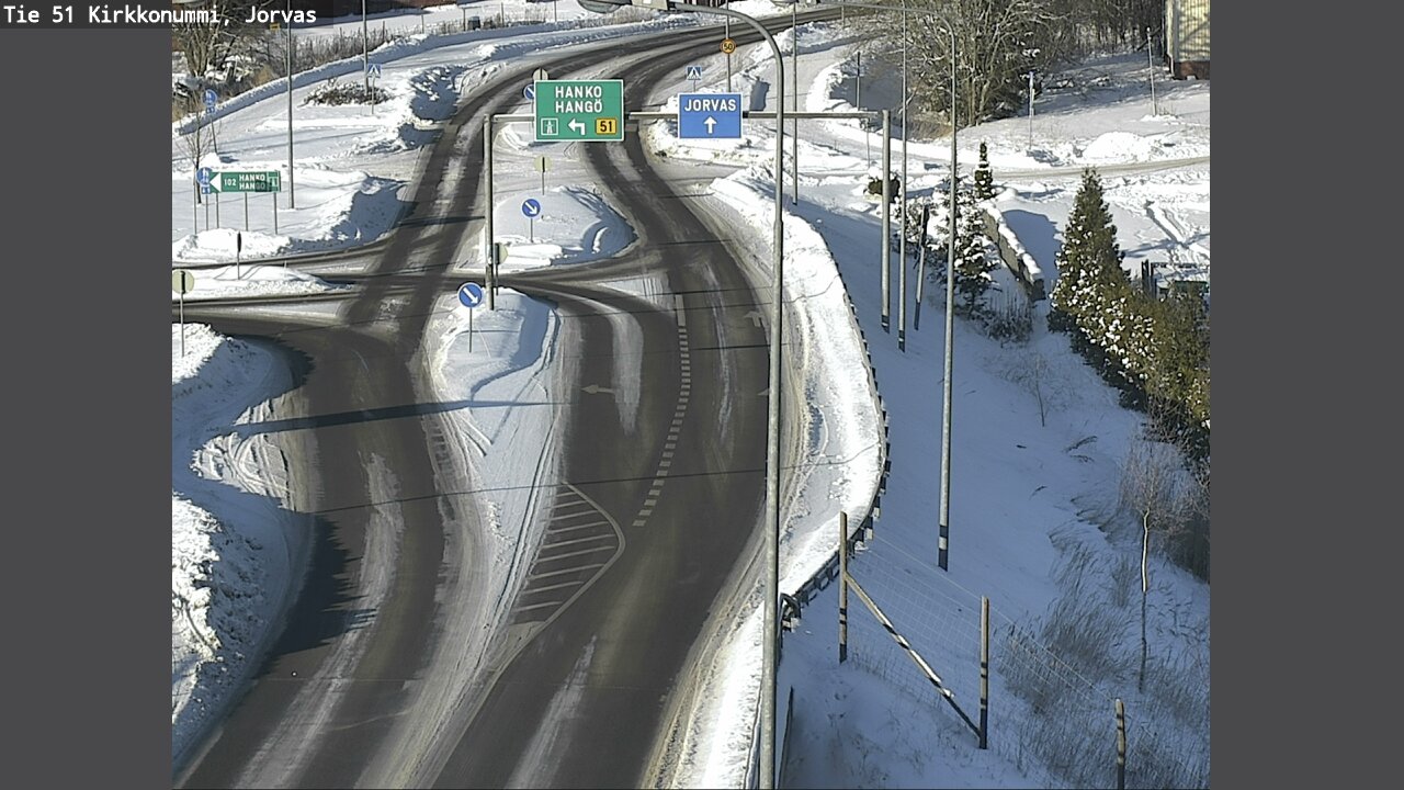 Weather Camera Image Väg 51 Kyrkslätt, Jorvas, Kirkkonummi, Uusimaa