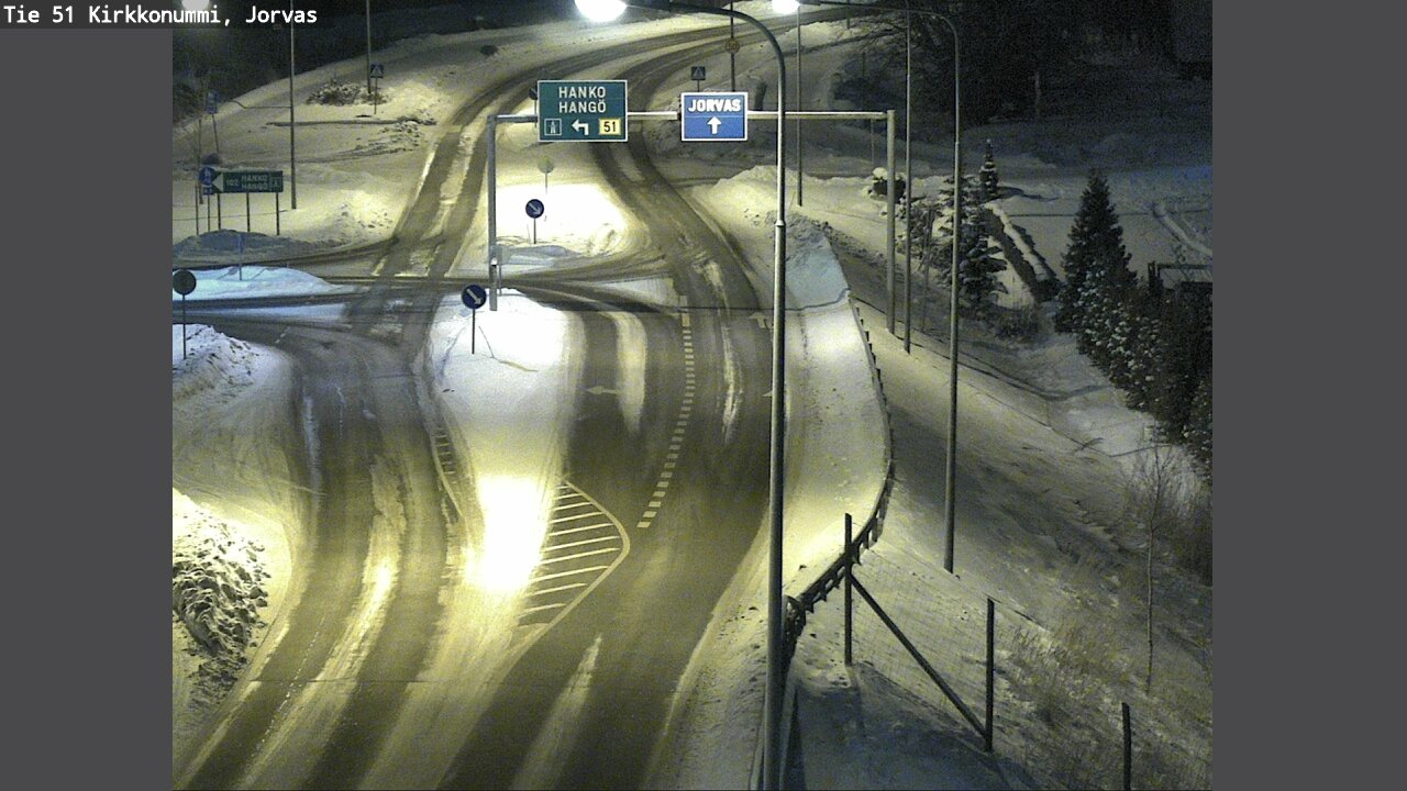 Weather Camera Image Road 51 Kirkkonummi, Jorvas, Kirkkonummi, Uusimaa
