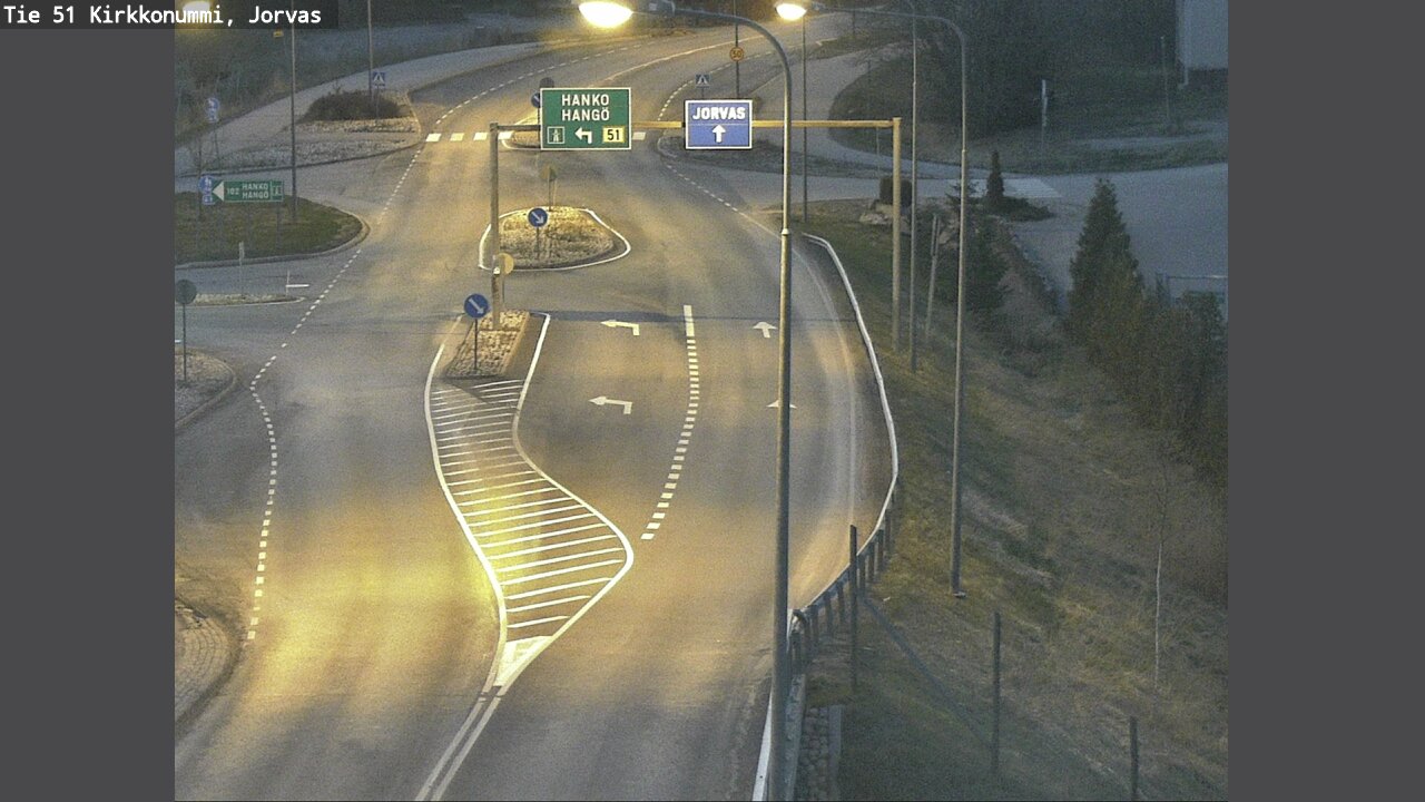Weather Camera Image Väg 51 Kyrkslätt, Jorvas, Kirkkonummi, Uusimaa