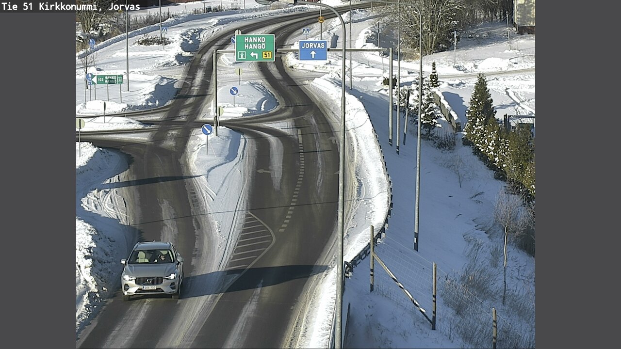 Weather Camera Image Väg 51 Kyrkslätt, Jorvas, Kirkkonummi, Uusimaa