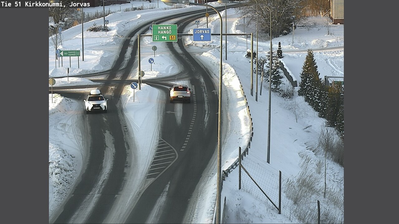 Weather Camera Image Väg 51 Kyrkslätt, Jorvas, Kirkkonummi, Uusimaa