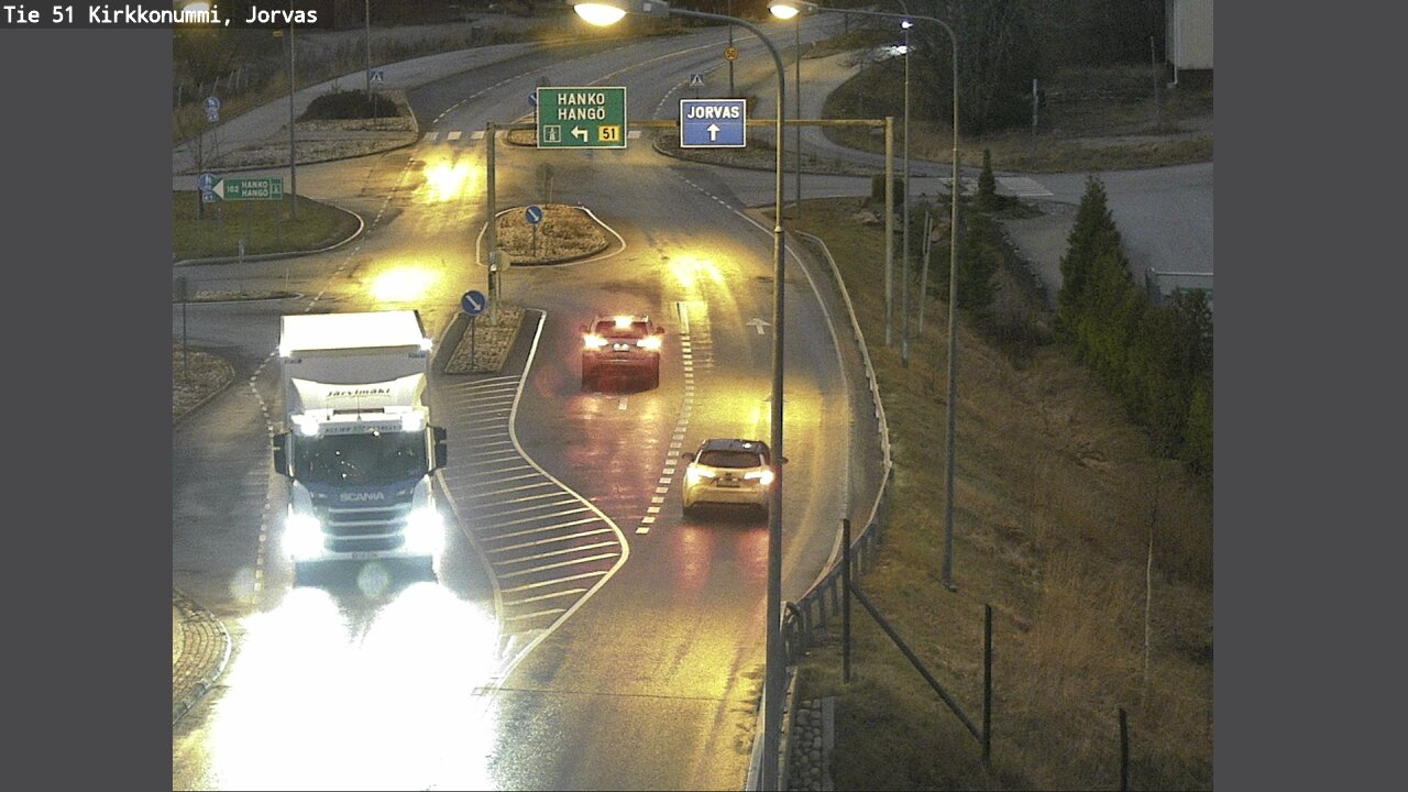Weather Camera Image Väg 51 Kyrkslätt, Jorvas, Kirkkonummi, Uusimaa