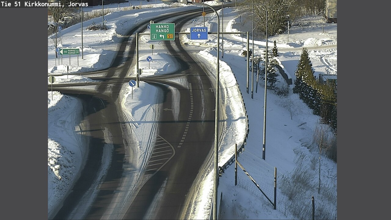 Weather Camera Image Väg 51 Kyrkslätt, Jorvas, Kirkkonummi, Uusimaa
