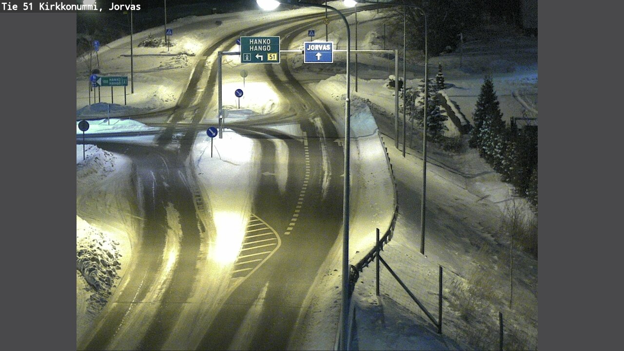 Weather Camera Image Väg 51 Kyrkslätt, Jorvas, Kirkkonummi, Uusimaa