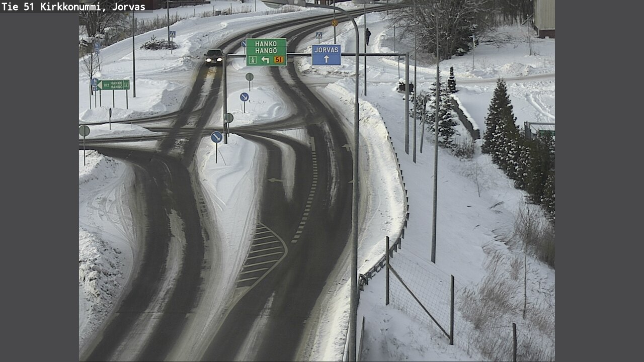 Weather Camera Image Väg 51 Kyrkslätt, Jorvas, Kirkkonummi, Uusimaa