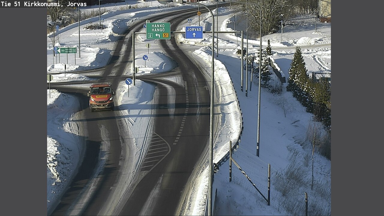 Weather Camera Image Väg 51 Kyrkslätt, Jorvas, Kirkkonummi, Uusimaa