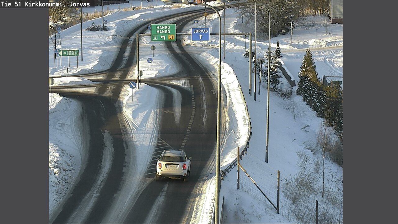 Weather Camera Image Väg 51 Kyrkslätt, Jorvas, Kirkkonummi, Uusimaa