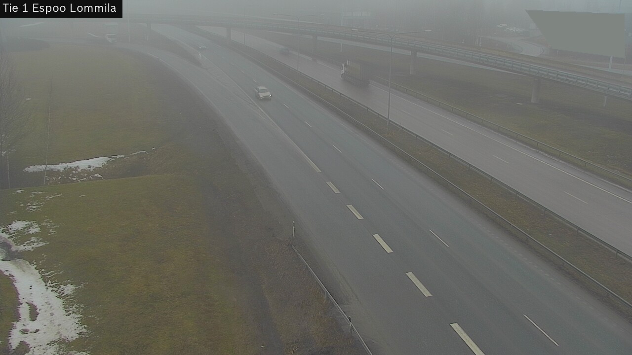 Weather Camera Image Road 1 Espoo, Lommila, Espoo, Uusimaa