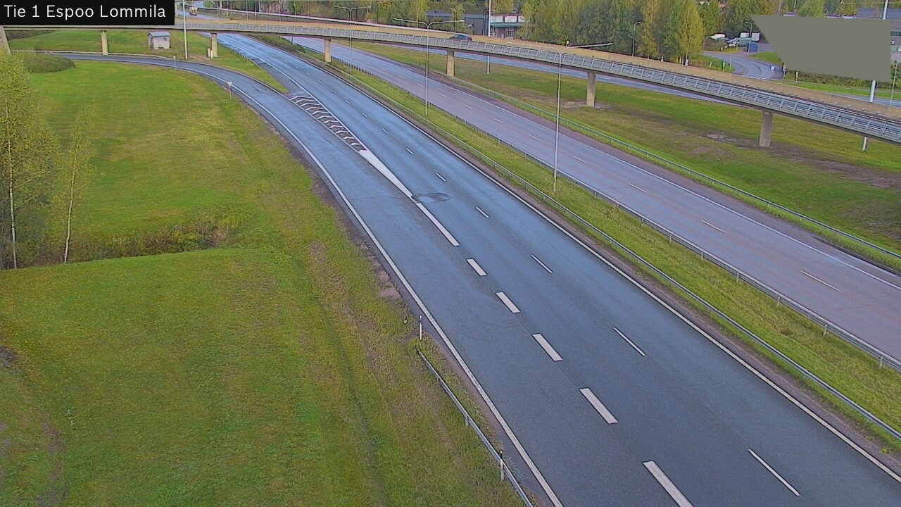 Weather Camera Image Road 1 Espoo, Lommila, Espoo, Uusimaa