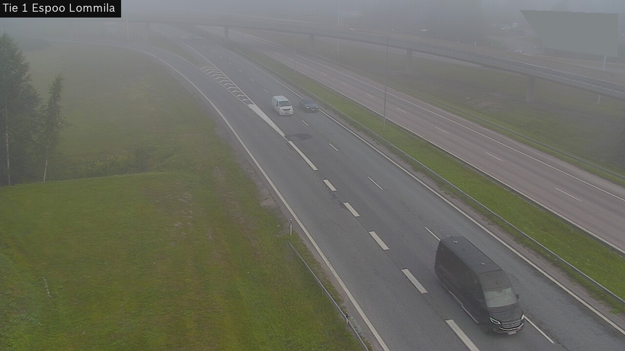 Weather Camera Image Road 1 Espoo, Lommila, Espoo, Uusimaa