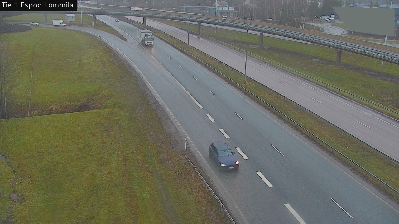 Weather Camera Image Väg 1 Esbo, Lommila, Espoo, Uusimaa