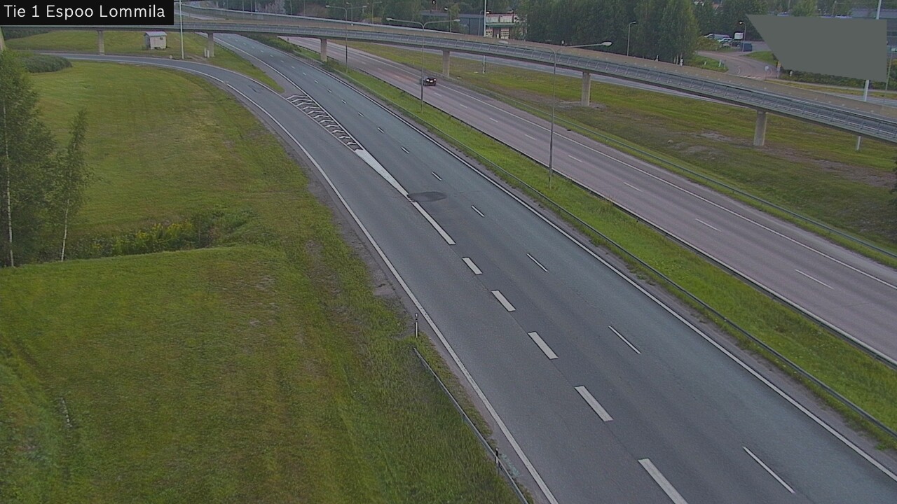 Weather Camera Image Road 1 Espoo, Lommila, Espoo, Uusimaa