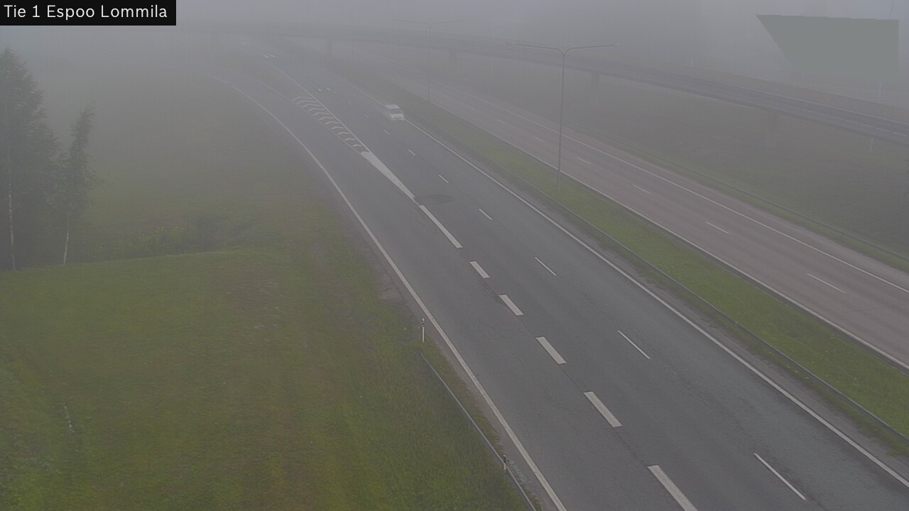 Weather Camera Image Road 1 Espoo, Lommila, Espoo, Uusimaa