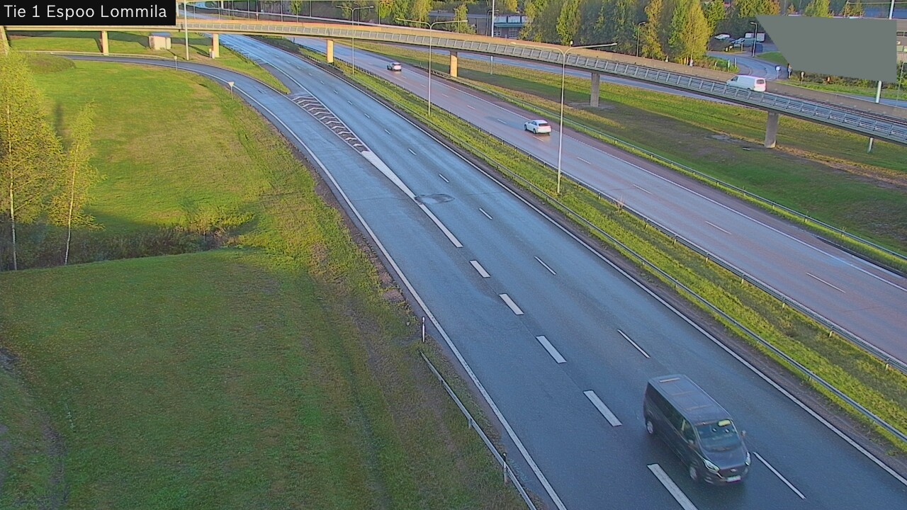 Weather Camera Image Road 1 Espoo, Lommila, Espoo, Uusimaa