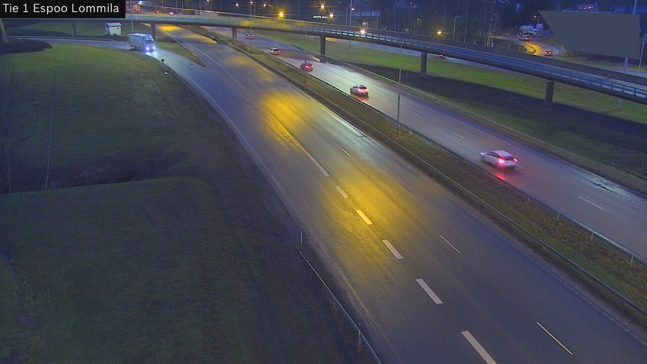 Weather Camera Image Road 1 Espoo, Lommila, Espoo, Uusimaa