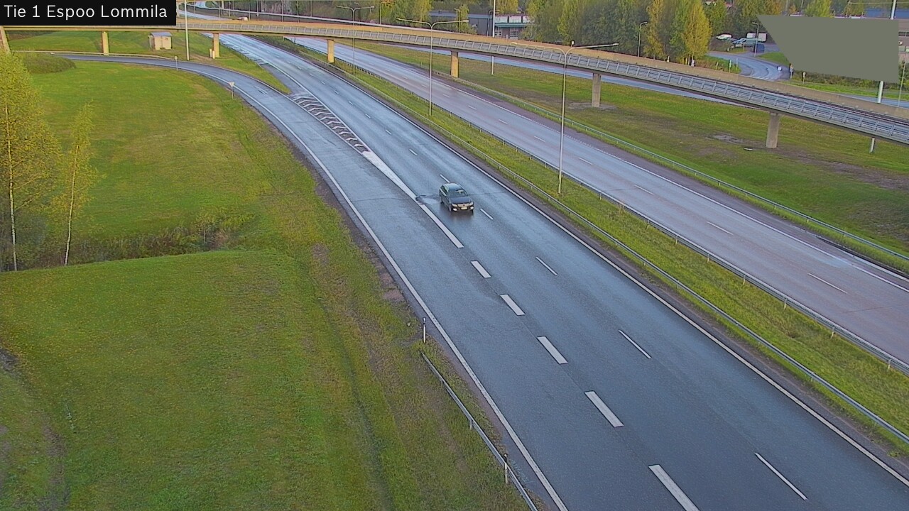 Weather Camera Image Road 1 Espoo, Lommila, Espoo, Uusimaa