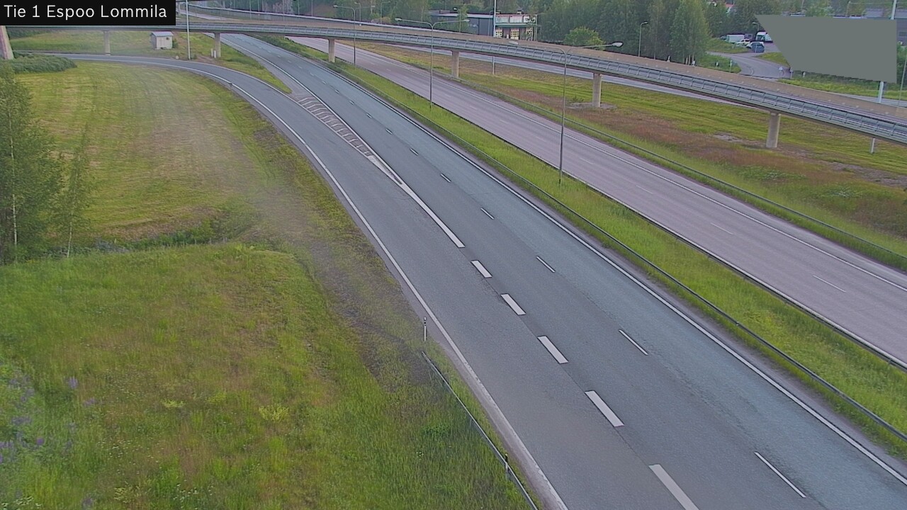 Weather Camera Image Road 1 Espoo, Lommila, Espoo, Uusimaa