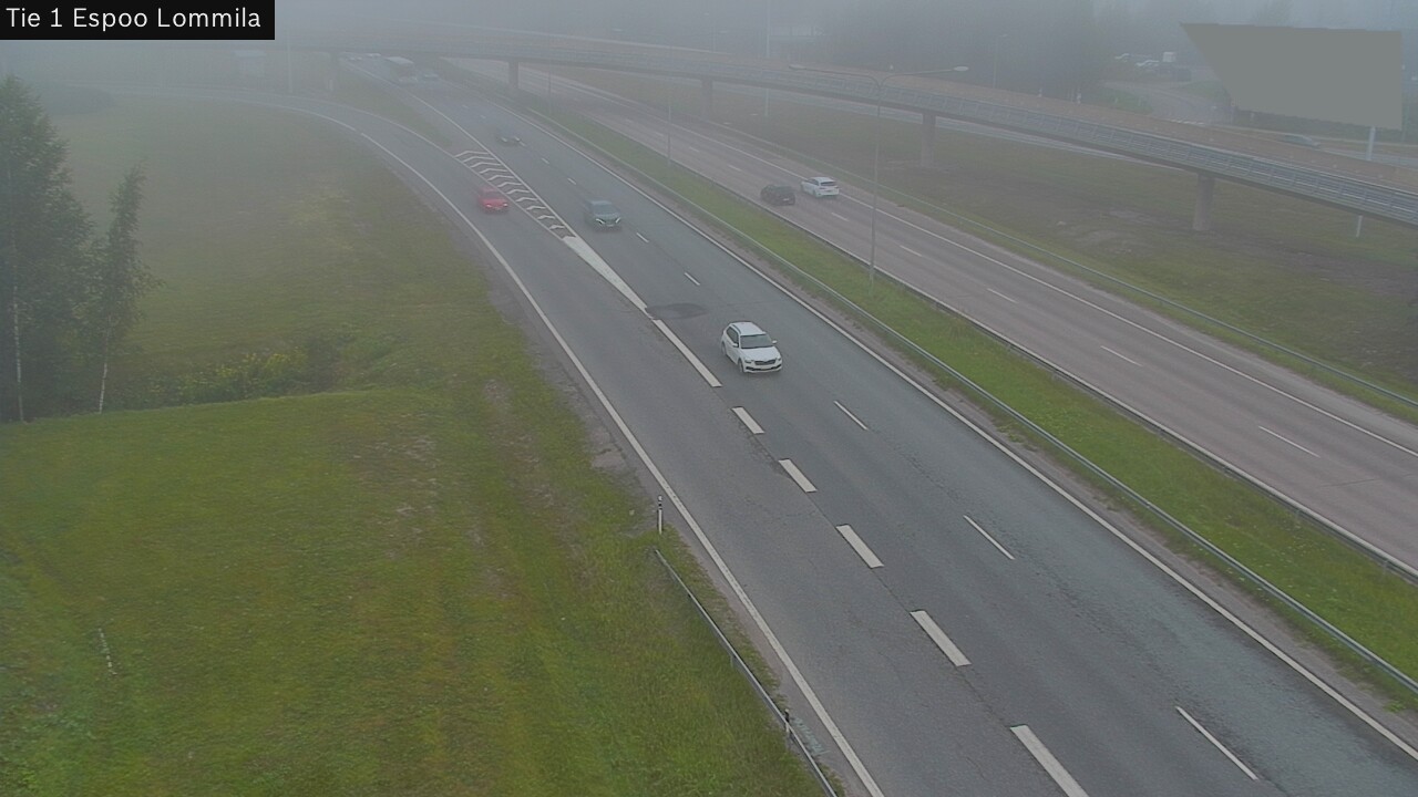 Weather Camera Image Road 1 Espoo, Lommila, Espoo, Uusimaa