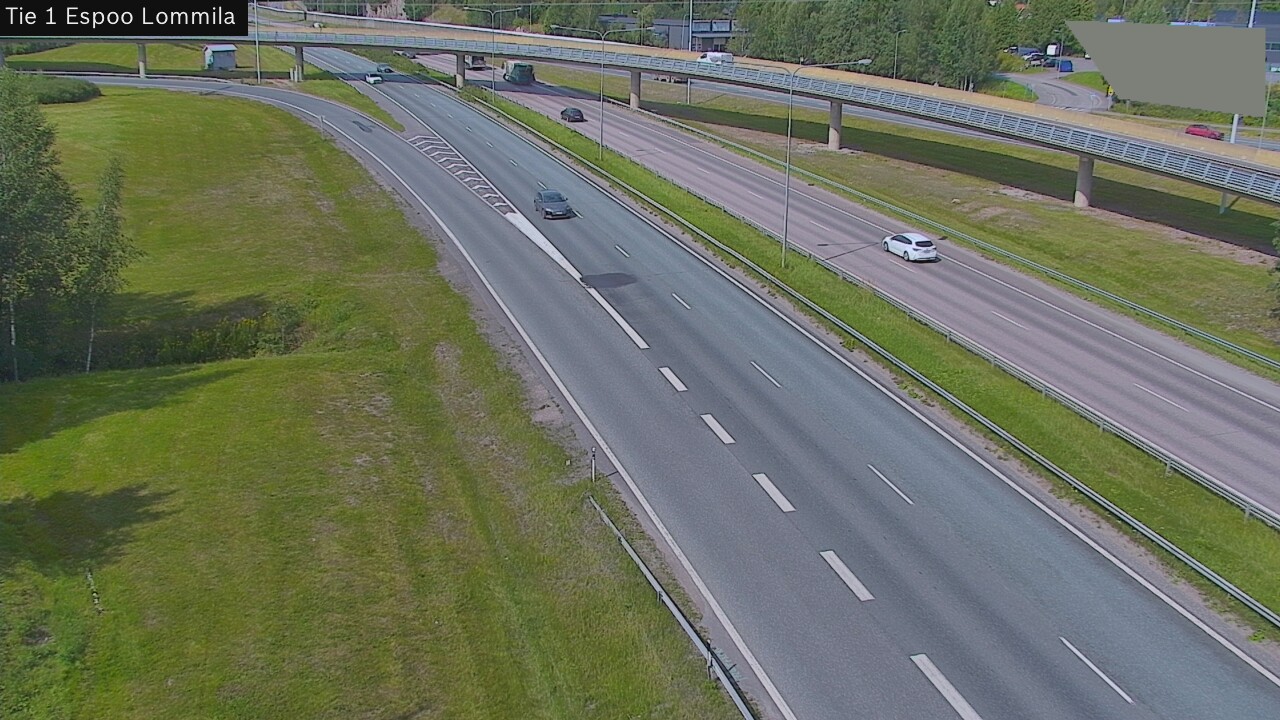 Weather Camera Image Väg 1 Esbo, Lommila, Espoo, Uusimaa