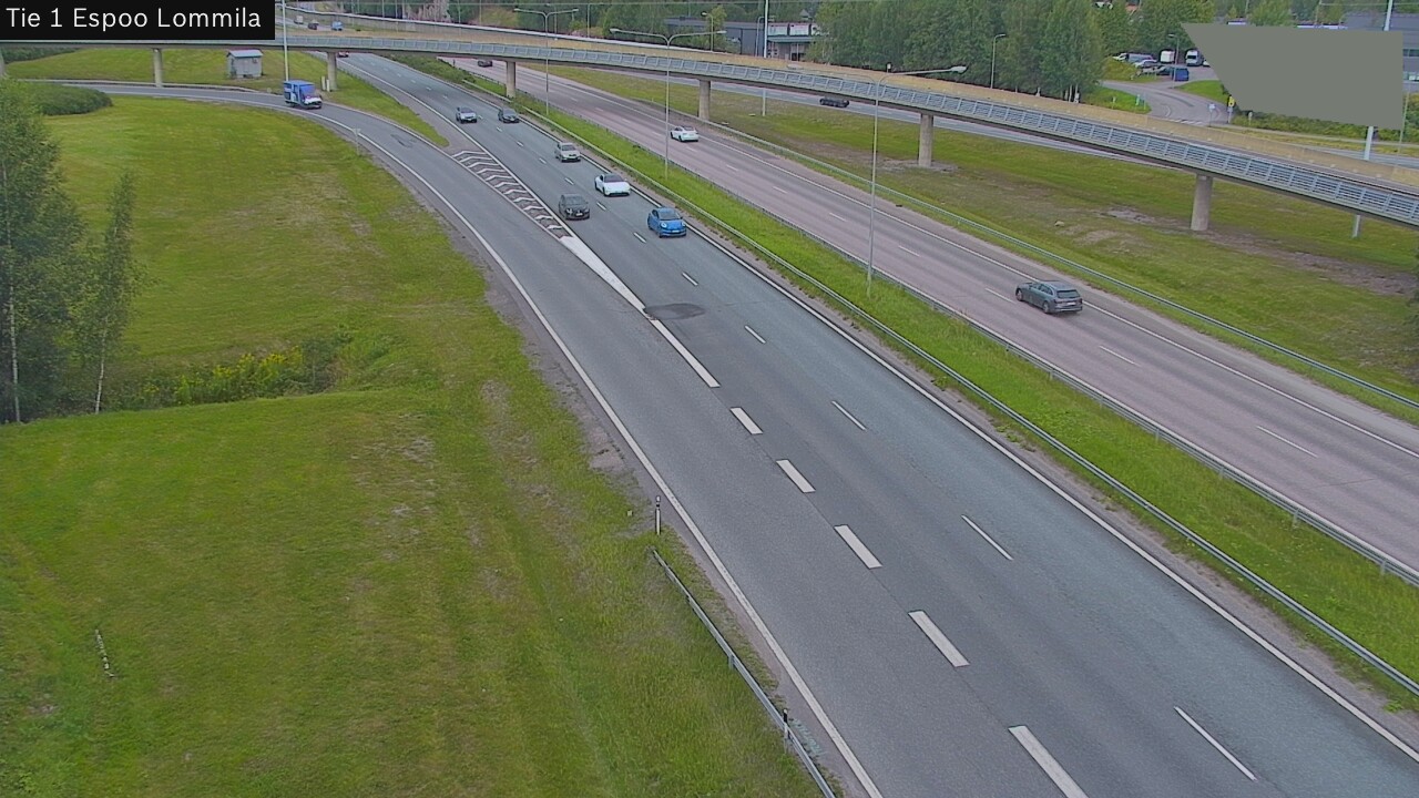 Weather Camera Image Väg 1 Esbo, Lommila, Espoo, Uusimaa