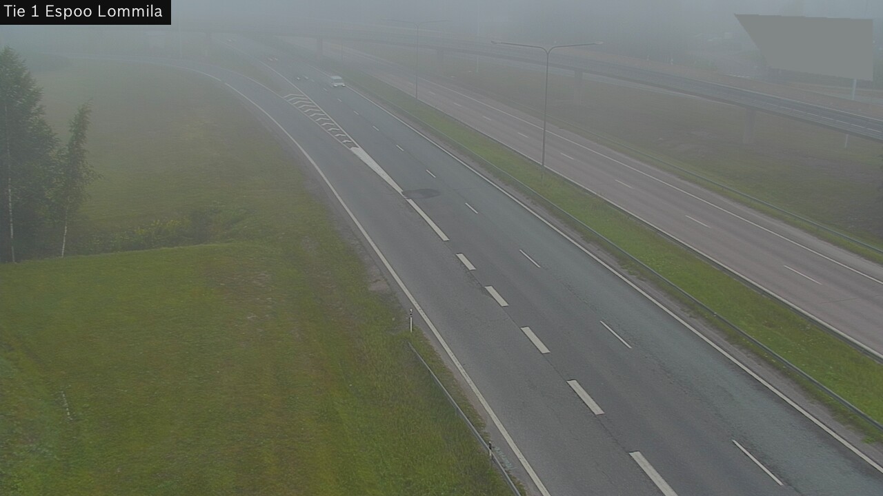Weather Camera Image Road 1 Espoo, Lommila, Espoo, Uusimaa
