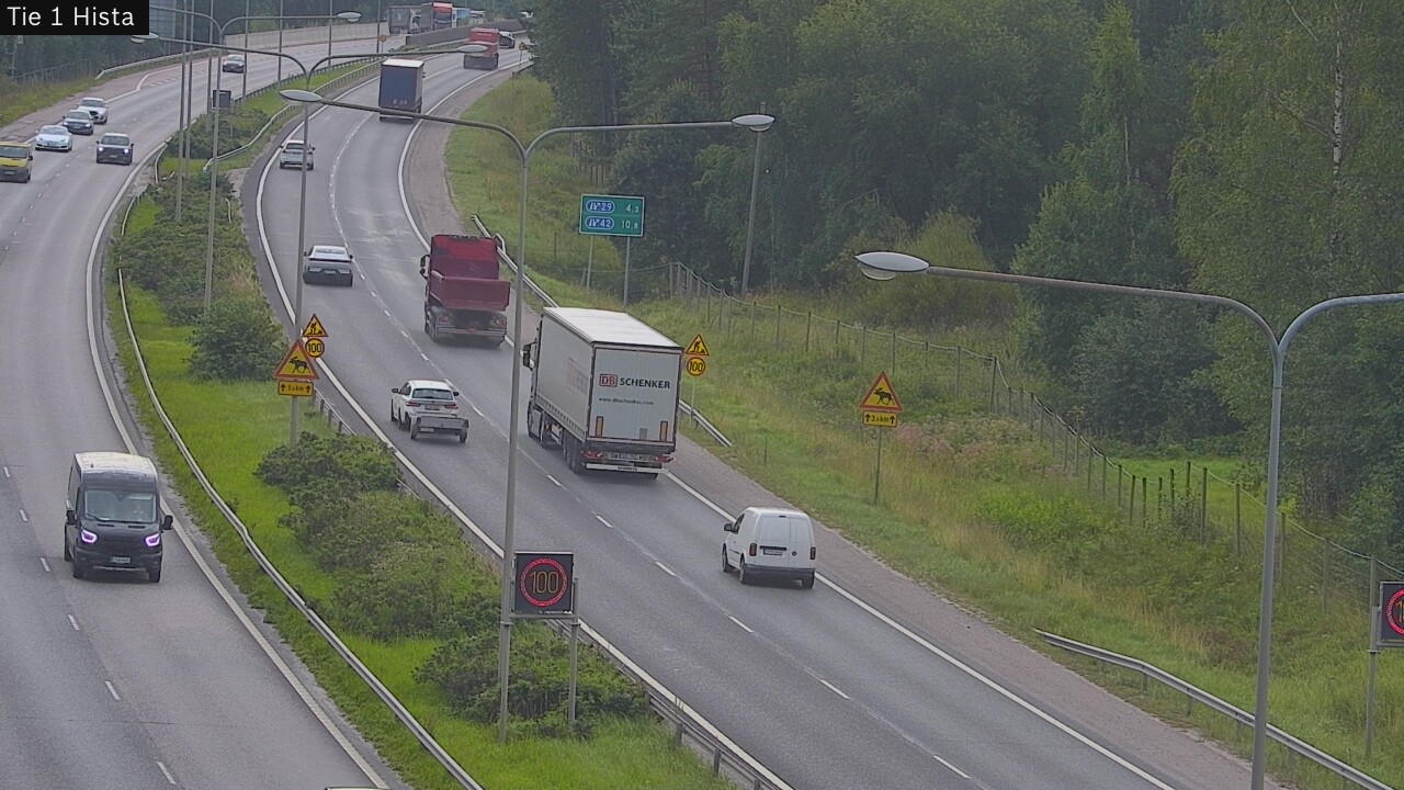 Weather Camera Image Road 1 Espoo, Hista, Espoo, Uusimaa