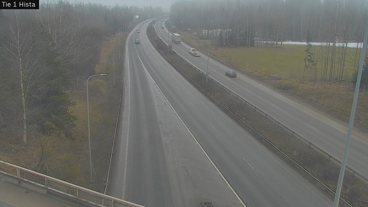 Weather Camera Image Road 1 Espoo, Hista, Espoo, Uusimaa
